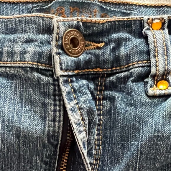 Jeanstar Jeans Womens Size 16W Cropped Capri Stretch Light Wash Denim Studded - Picture 8 of 12